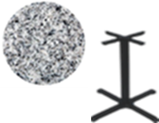 Mesa Circular con Cubierta Granito