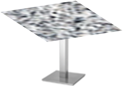 Mesa (Rectangular) Cubierta Granito Grisal-Base de Fierro fundido