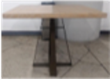 Mesa con cubierta de madera de Encino Americano