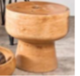 Imagen187 Mesa Rustica de tronco barnizado natural