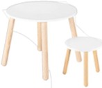 Juego de Mesa auxiliar y banco para niños